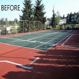  backyard tennis court